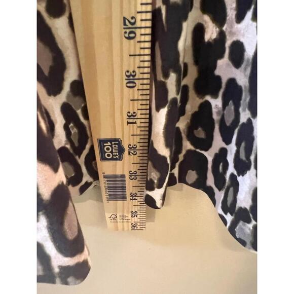 Kate Spade New York Leopard Print Short Sleeve Crew Neck Back Zipper Dress 2 - Picture 12 of 12